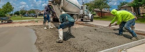 Poured concrete driveway SC