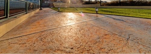 Stamped concrete driveway SC